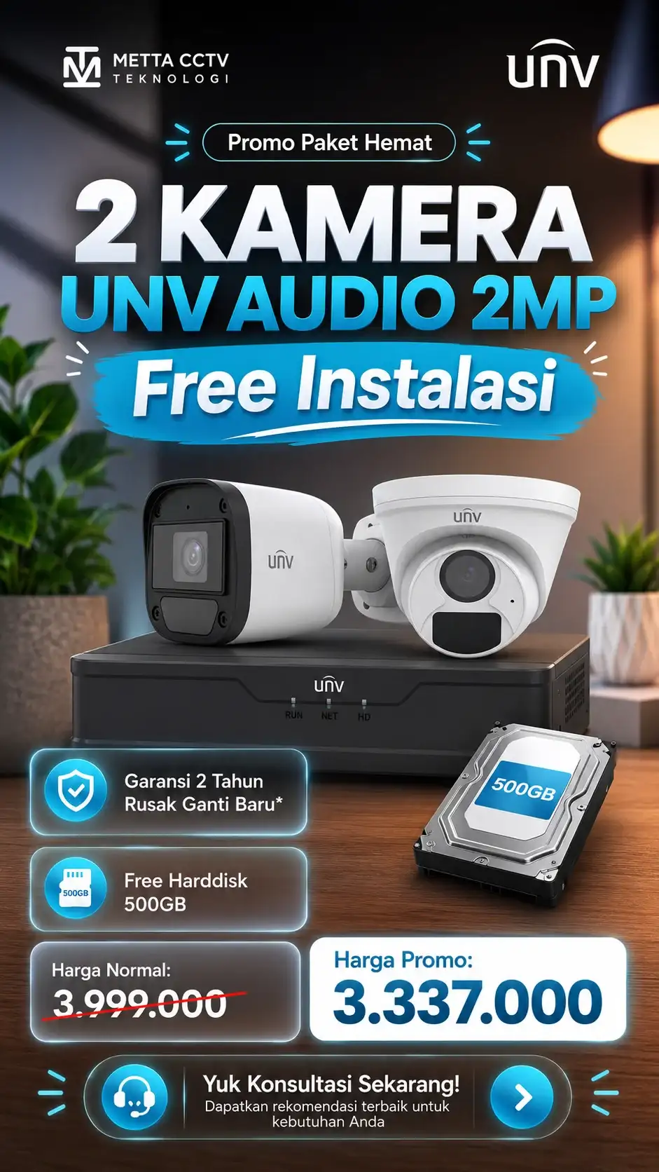 2 Channel UNV Audio